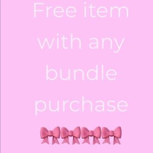 FREE ITEM WITH BUNDLE PURCHASE 💋